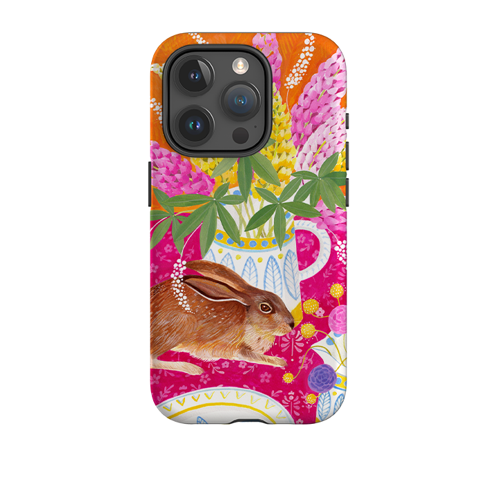 iPhone Tough Case - Rabbit Lupins By Bex Parkin