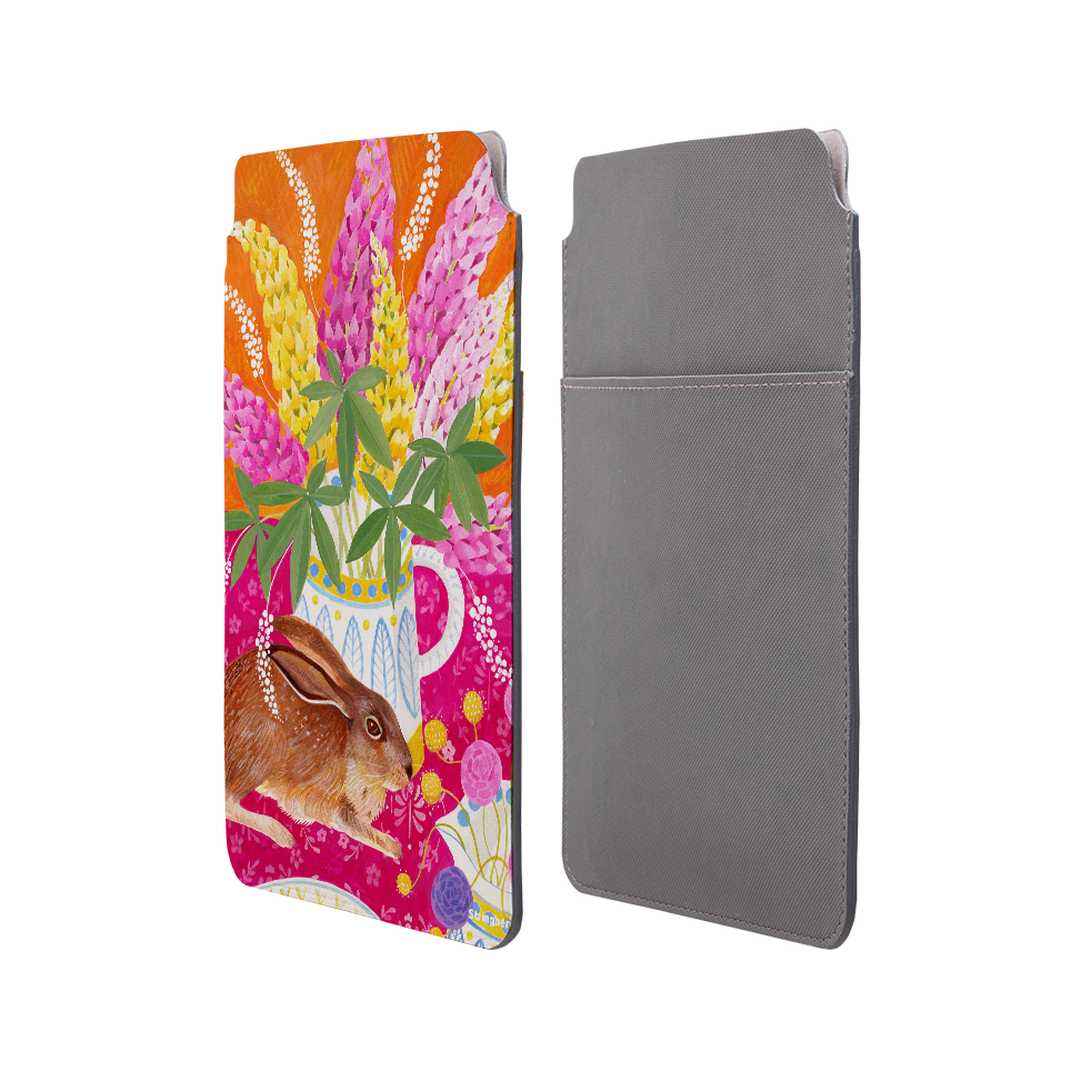 Rabbit Lupins By Bex Parkin Laptop, Kindle & iPad Sleeve