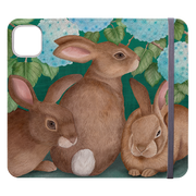 Rabbits-1 Wallet Case By Bex Parkin