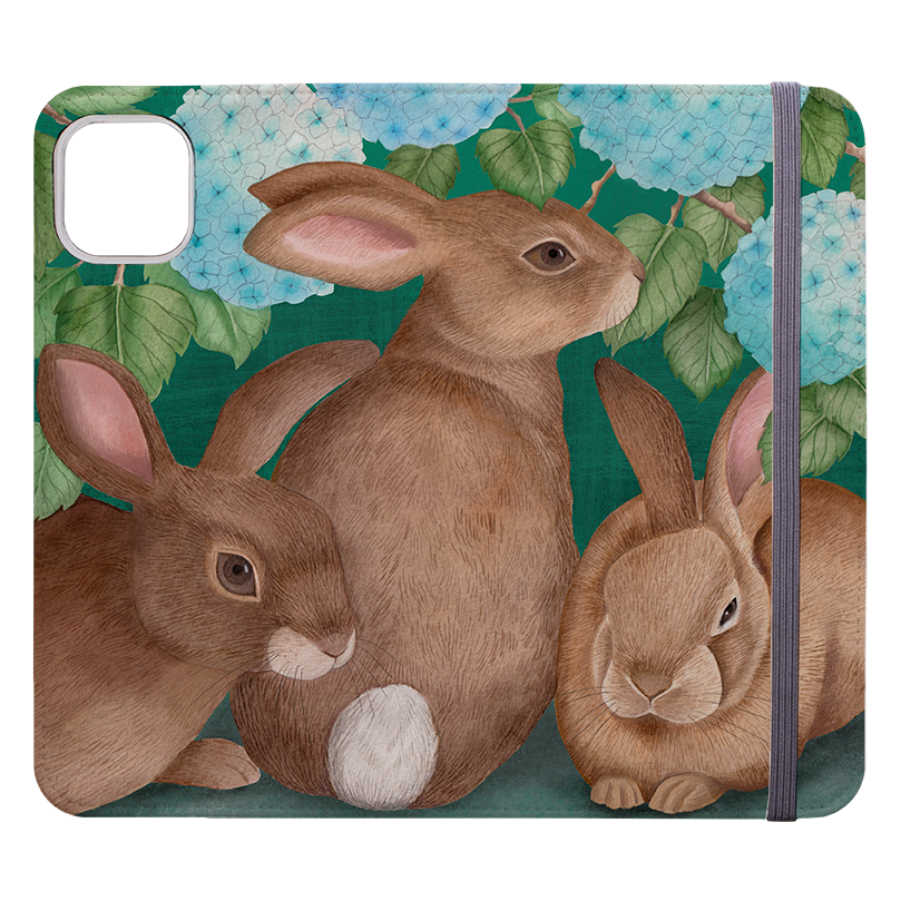 Rabbits-1 Wallet Case By Bex Parkin