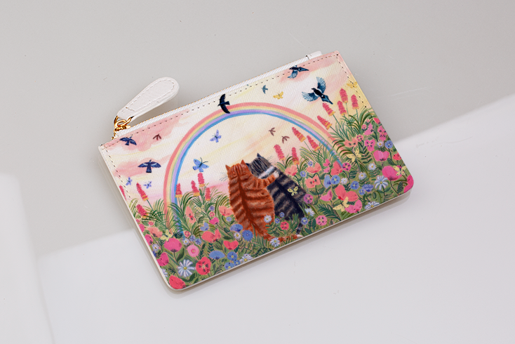 Rainbow Cats By Mary Stubberfield Coin Purse