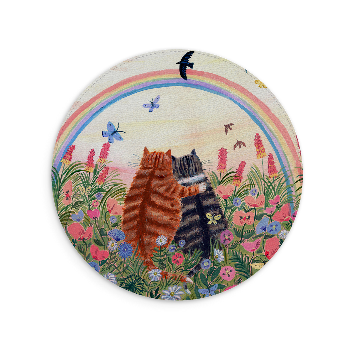 Rainbow Cats Mouse Mat By Mary Stubberfield