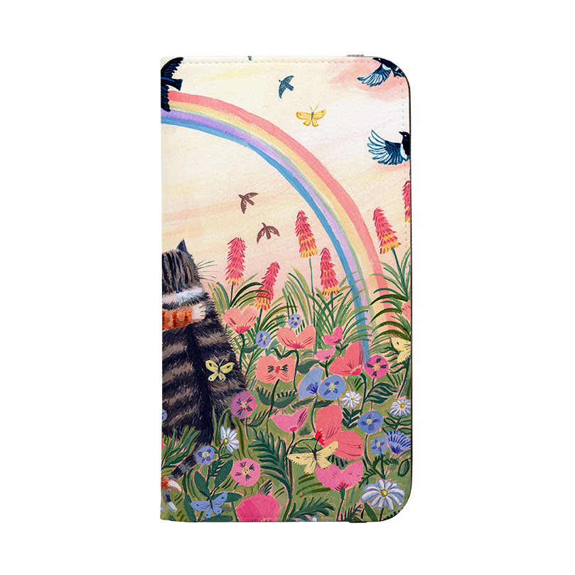 Rainbow Cats Wallet Case By Mary Stubberfield