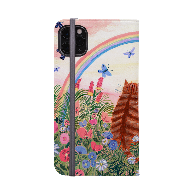Rainbow Cats Wallet Case By Mary Stubberfield