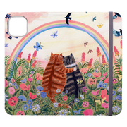 Rainbow Cats Wallet Case By Mary Stubberfield