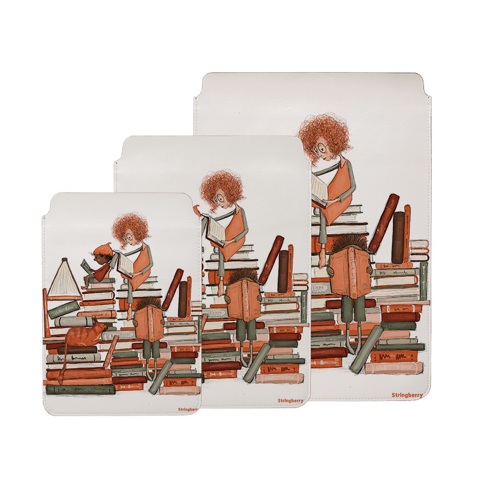 Readers By Maja Lindberg Laptop, Kindle & iPad Sleeve