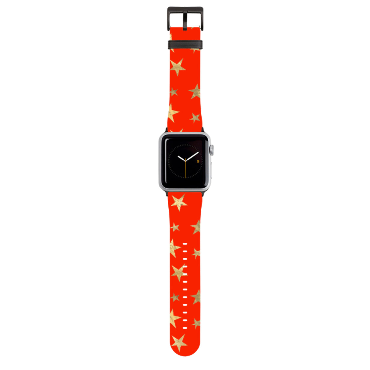 Rot und Gold Sterne Apple Watch Armband