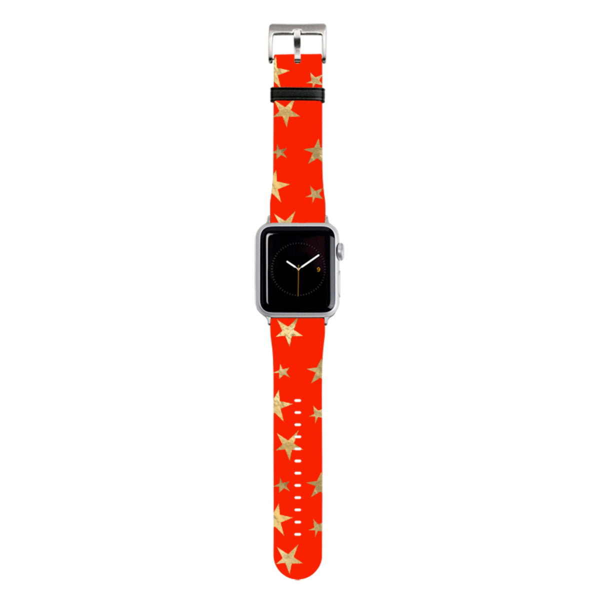 Rot und Gold Sterne Apple Watch Armband