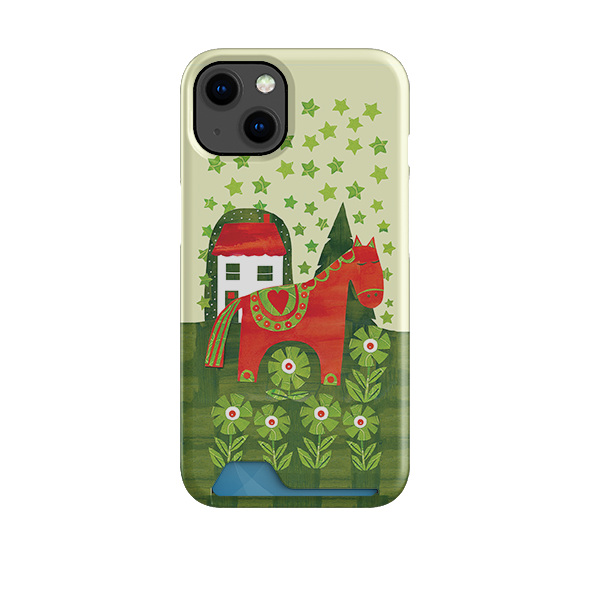 Red Dala Horse Case and Card Case By Tracey English