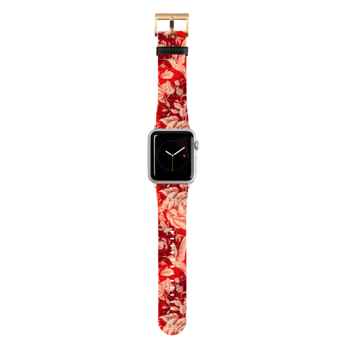 Red Peonies Apple Watch Strap