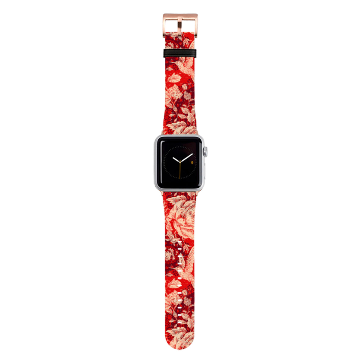 Red Peonies Apple Watch Strap