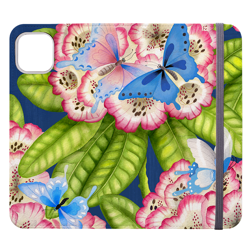 Rhododendrons Wallet Case By Bex Parkin