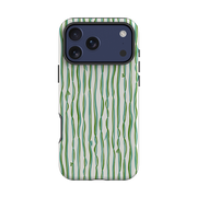 iPhone Tough Case - Ribbons blue and green By Katherine Quinn