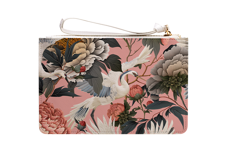 Royal Peonies Clutch Bag