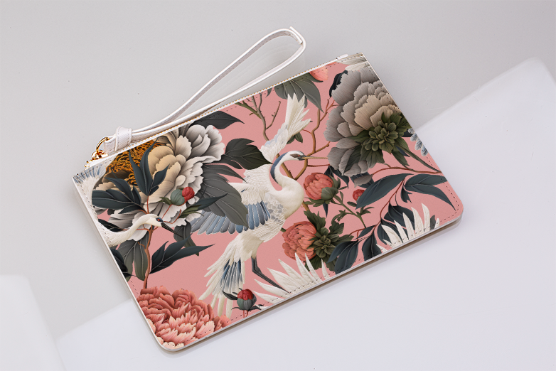 Royal Peonies Clutch Bag