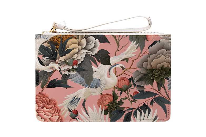 Royal Peonies Clutch Bag