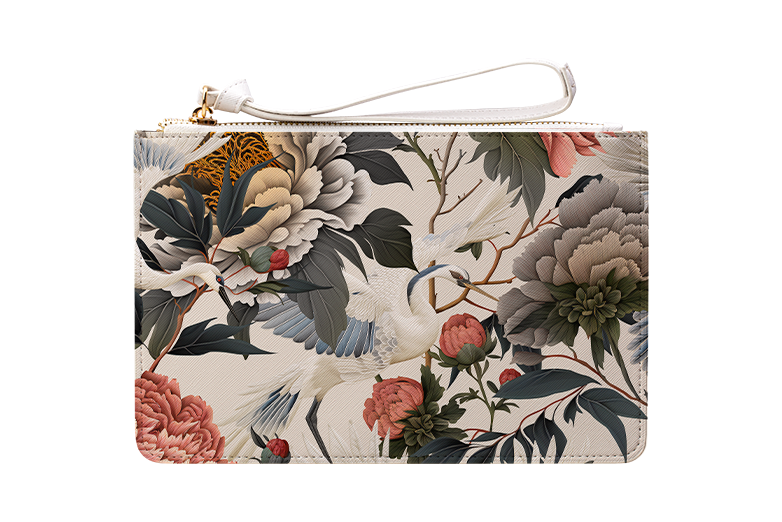 Royal Peonies II Clutch Bag