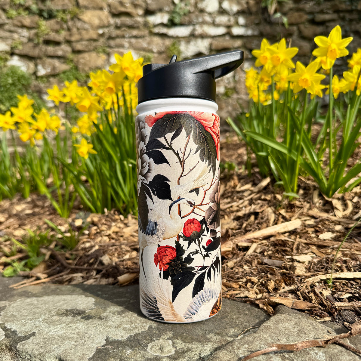 Royal Peonies II Insulated Stainless Steel Water Bottle