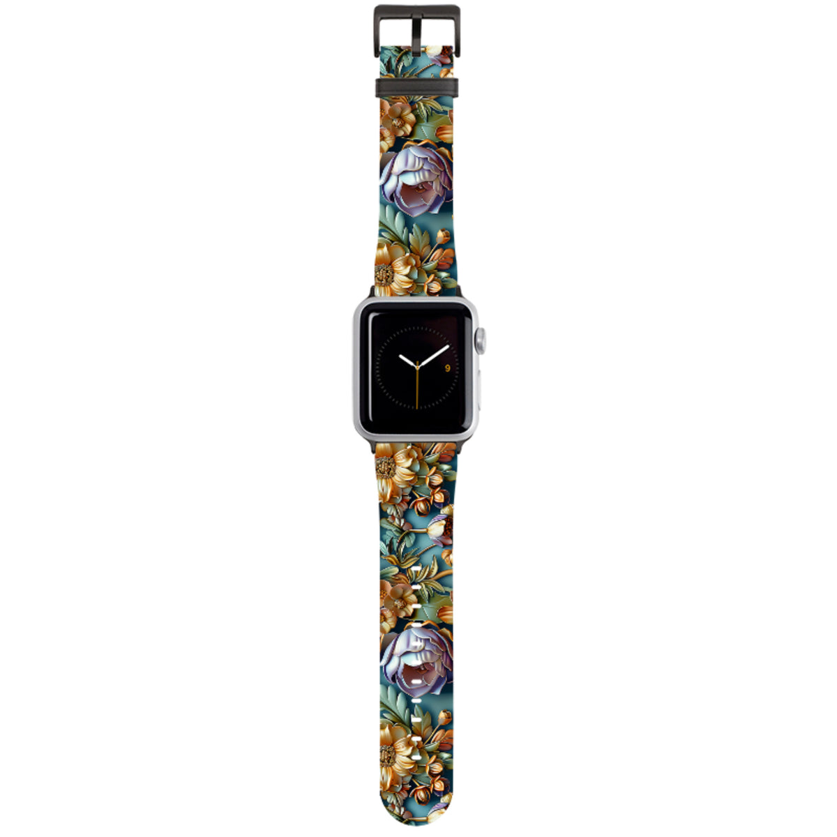 Sage Floral Apple Watch Strap
