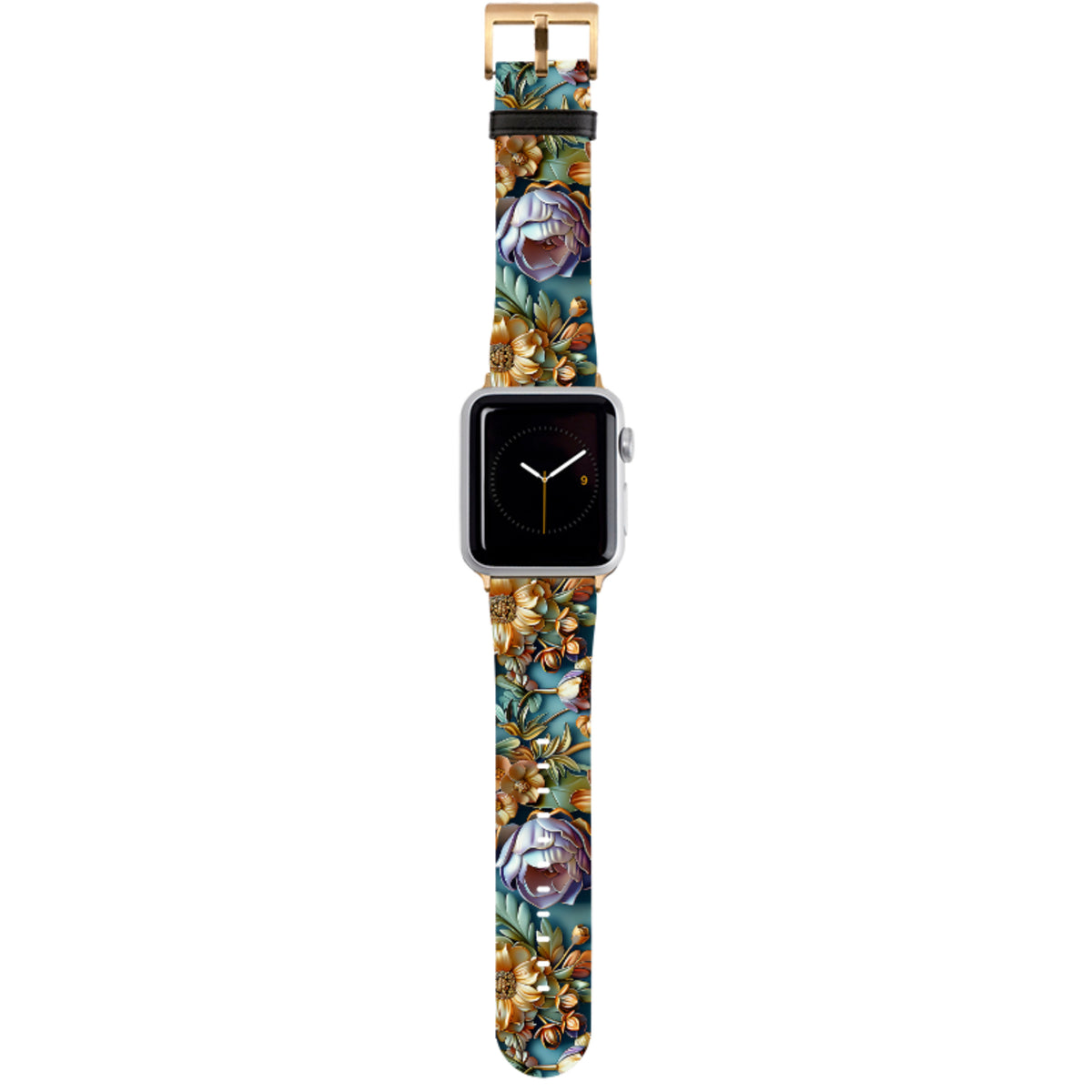 Sage Floral Apple Watch Strap