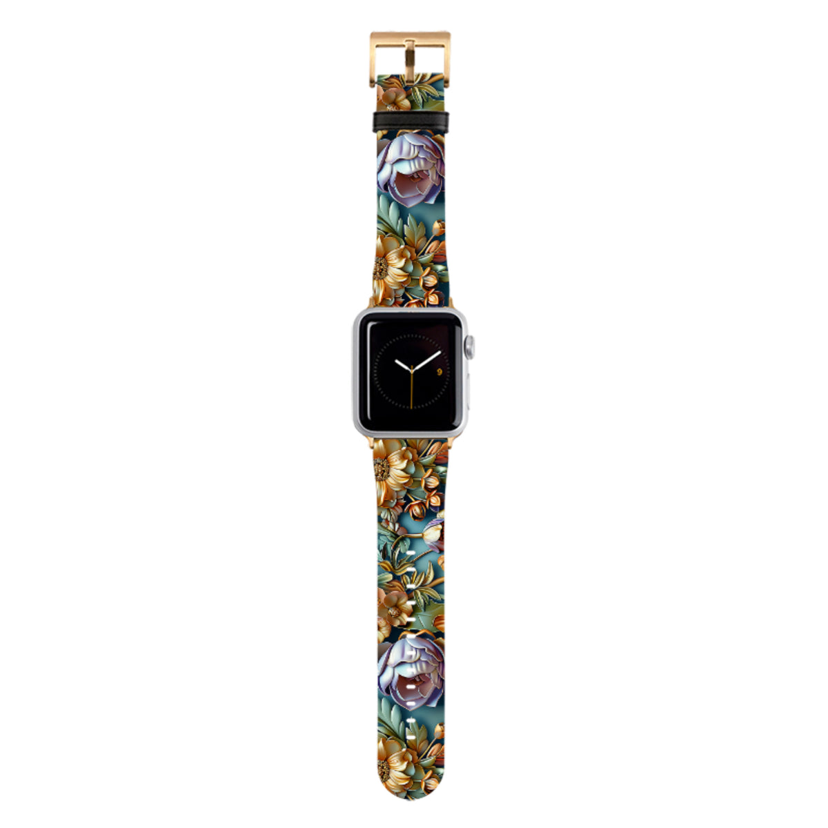 Sage Floral Apple Watch Strap