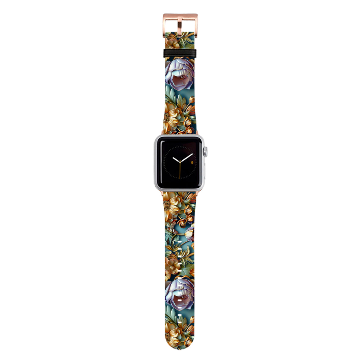 Sage Floral Apple Watch Strap