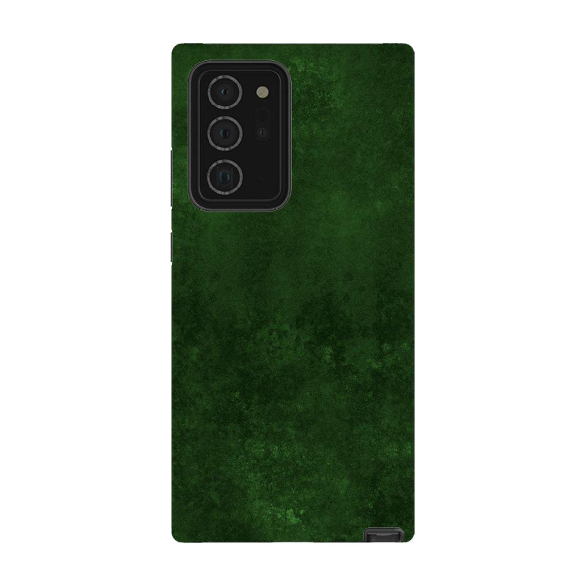 Samsung Galaxy tough case in dark green Absinthe texture with a dual-layer design and protective camera cutout.