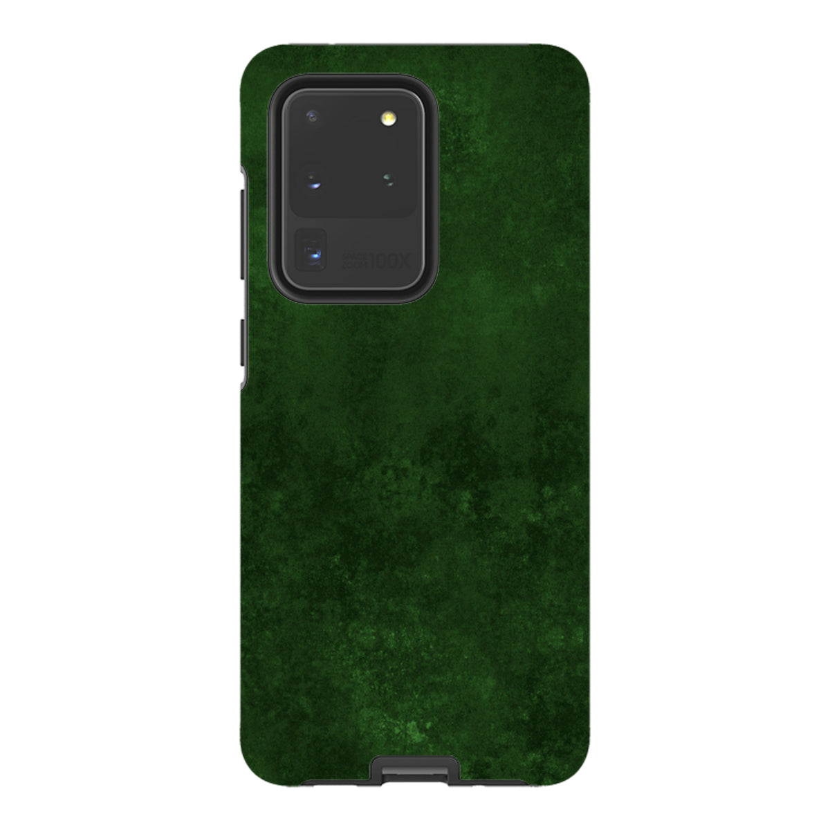 Samsung Tough Case in Absinthe green with a textured, dual-layer design and precise cutouts for the camera cluster.