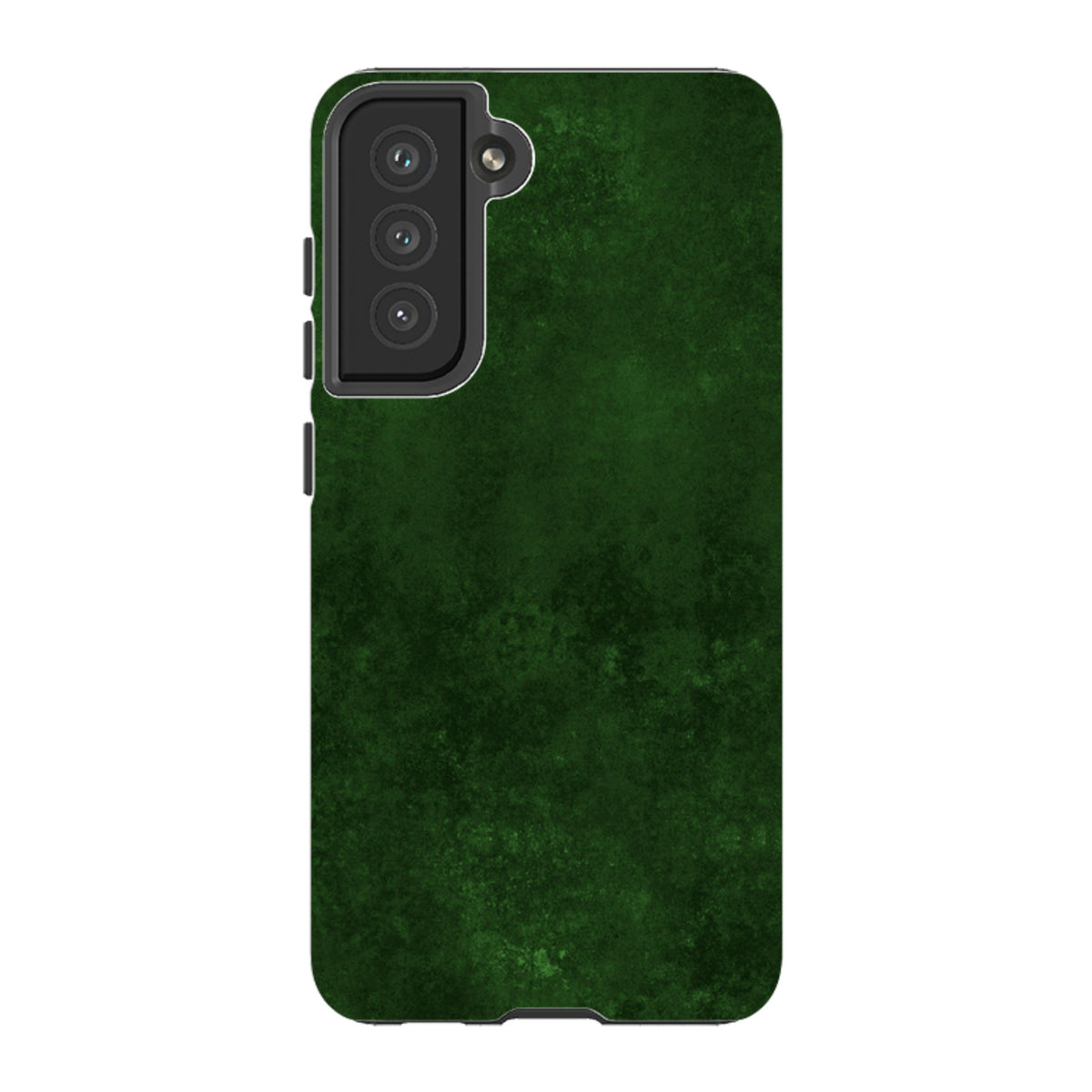 Samsung Galaxy tough case in dark green Absinthe texture with a dual-layer design and protective camera cutout.