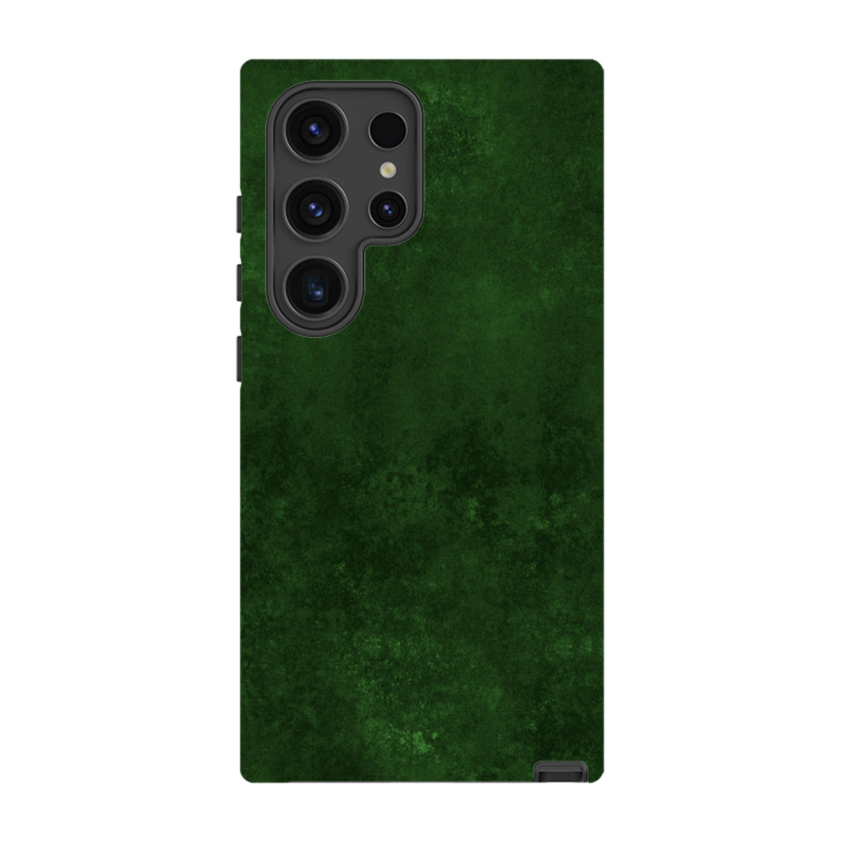 Samsung Galaxy tough case in a textured, deep absinthe green finish with a durable dual-layer design and camera cut-outs.