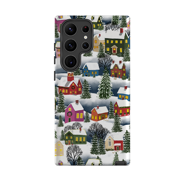Samsung Tough Case – Advent Street Town von Abby Jacobs