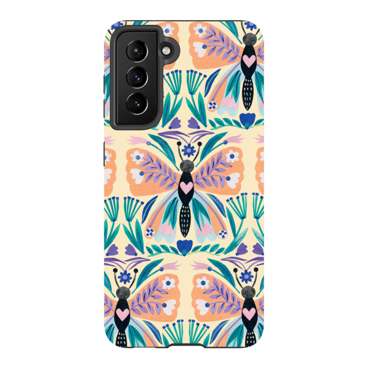 Samsung Tough Case - All Over Butterfly By Tracey English
