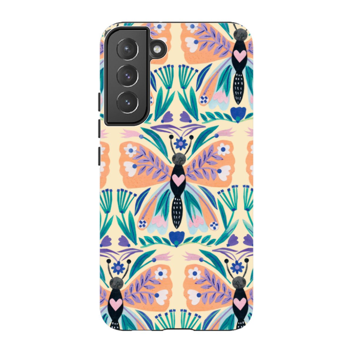 Samsung Tough Case - All Over Butterfly By Tracey English