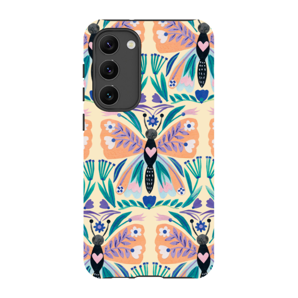 Samsung Tough Case - All Over Butterfly By Tracey English