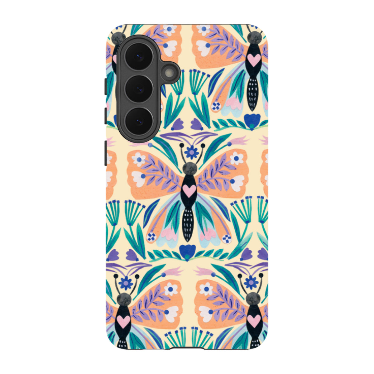Samsung Tough Case - All Over Butterfly By Tracey English