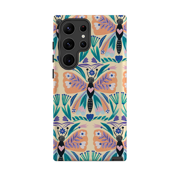 Samsung Tough Case - All Over Butterfly By Tracey English