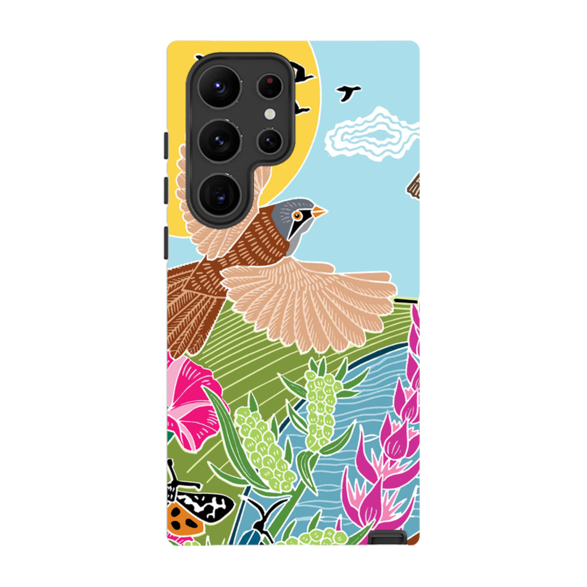 Samsung Tough Case - Bearded Tits By Kate Heiss