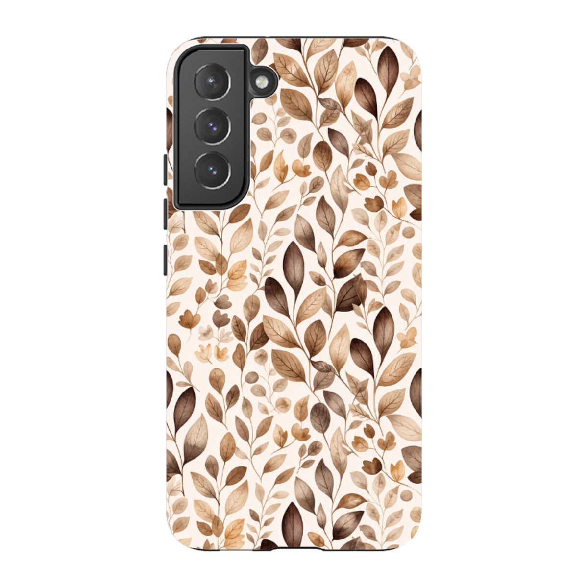 Samsung Tough Case - Beige Aesthetic Leaves