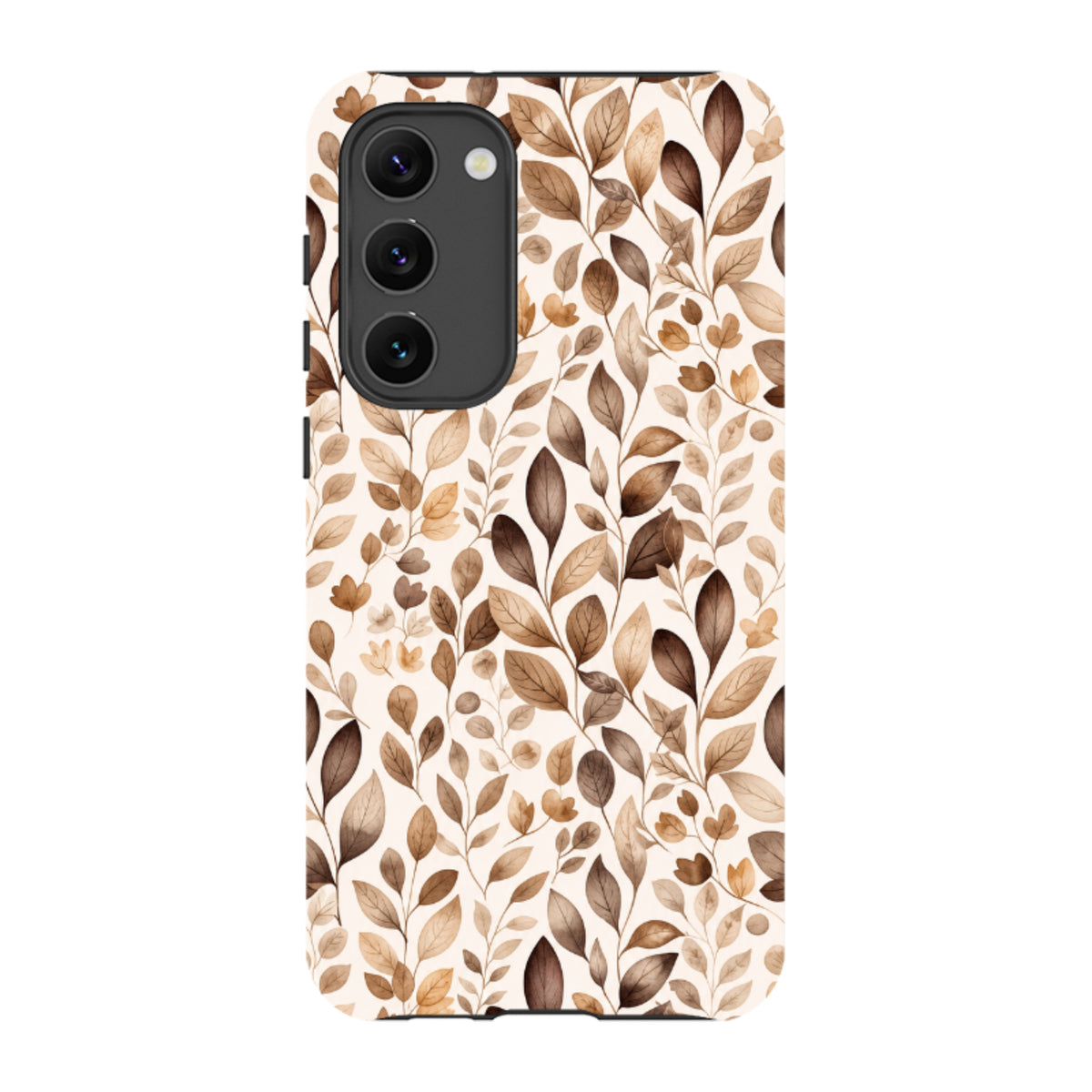 Samsung Tough Case - Beige Aesthetic Leaves