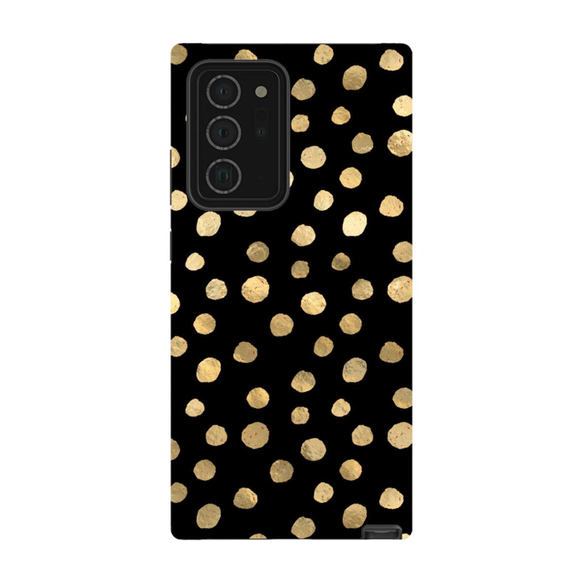 Samsung Tough Case - Black and Gold Dots