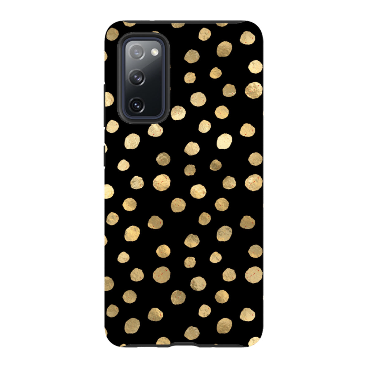 Samsung Tough Case - Black and Gold Dots
