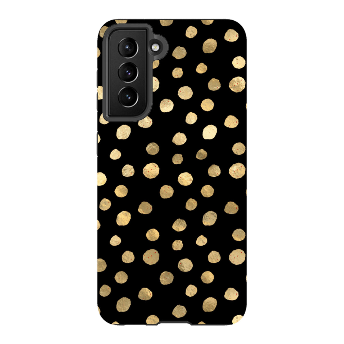Samsung Tough Case - Black and Gold Dots