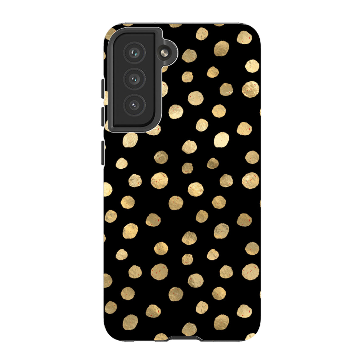 Samsung Tough Case - Black and Gold Dots