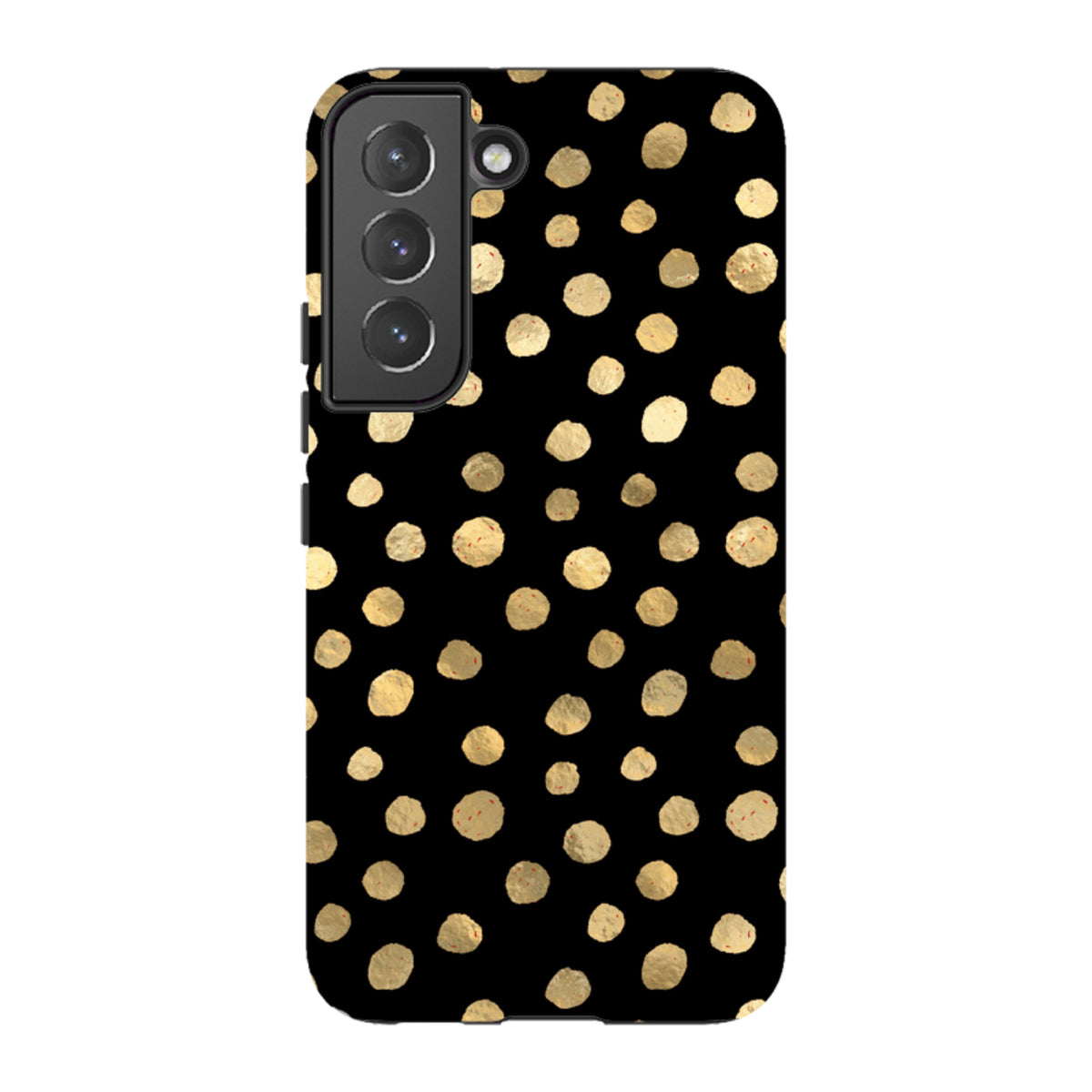 Samsung Tough Case - Black and Gold Dots