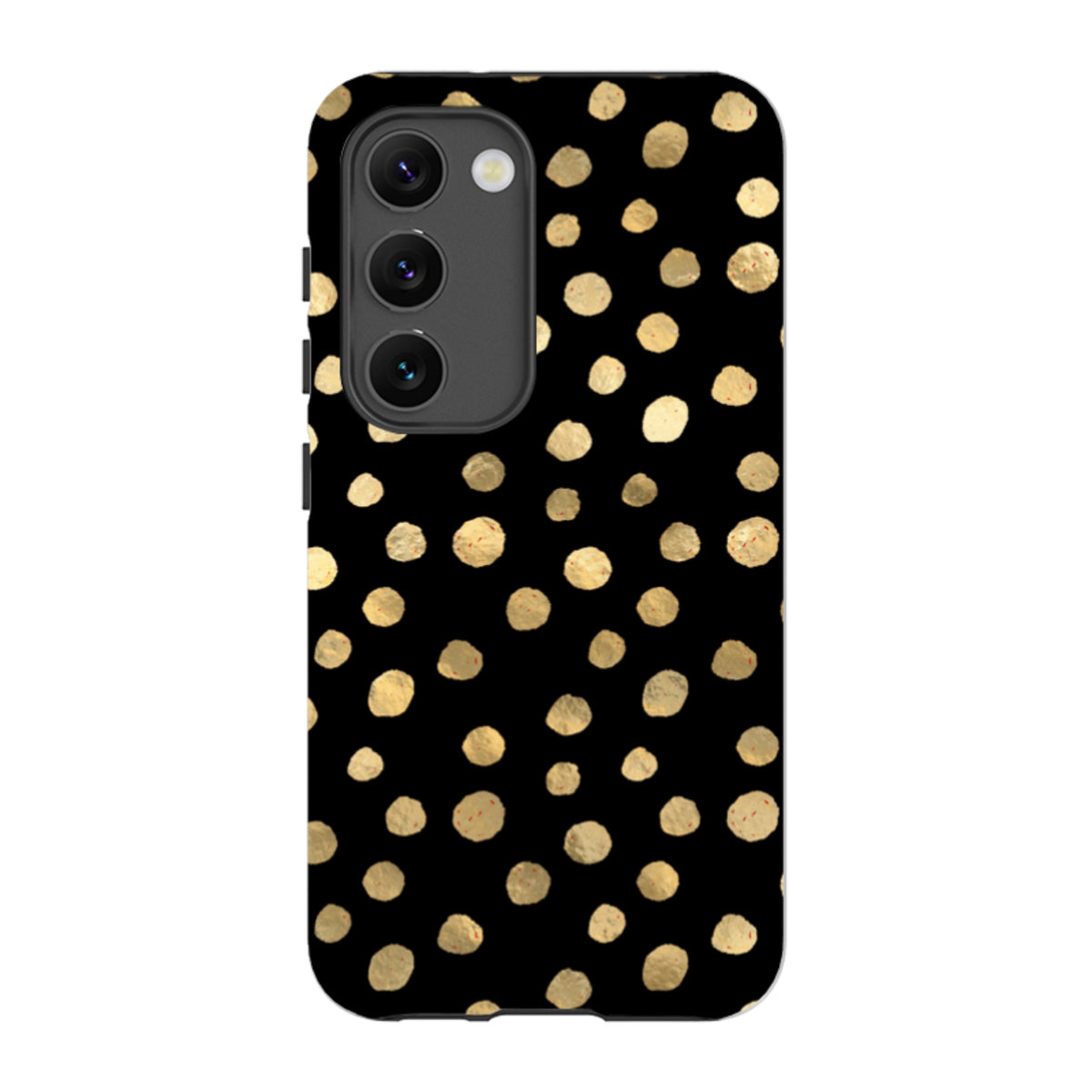 Samsung Tough Case - Black and Gold Dots