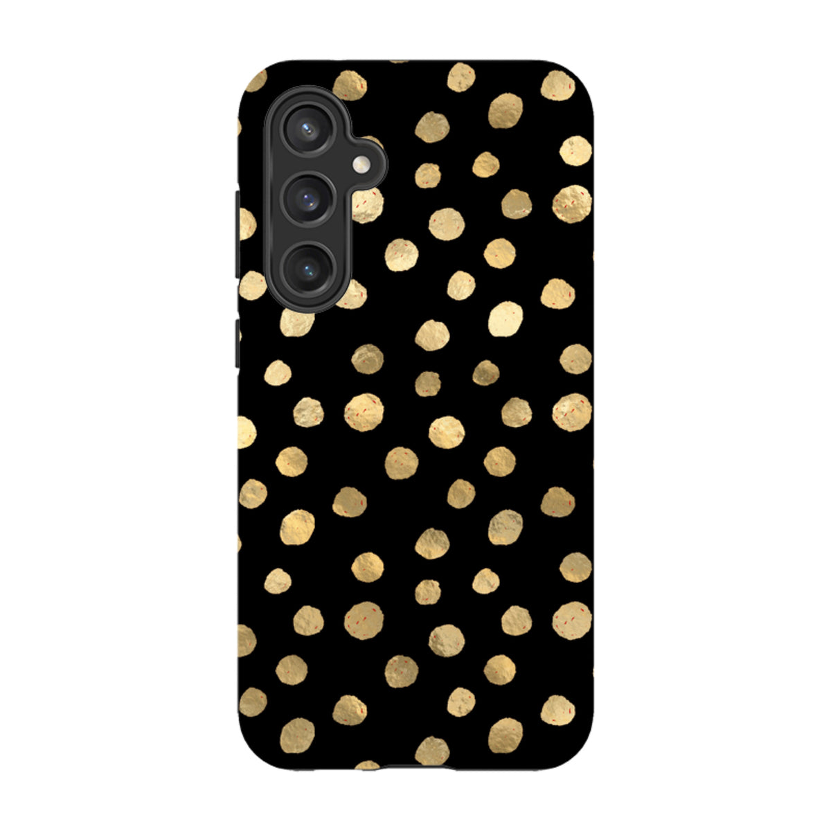 Samsung Tough Case - Black and Gold Dots
