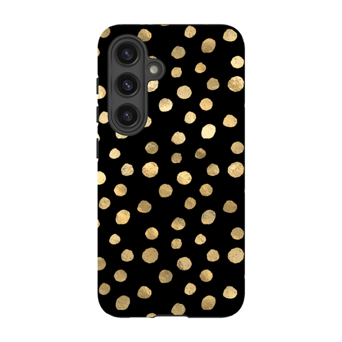 Samsung Tough Case - Black and Gold Dots