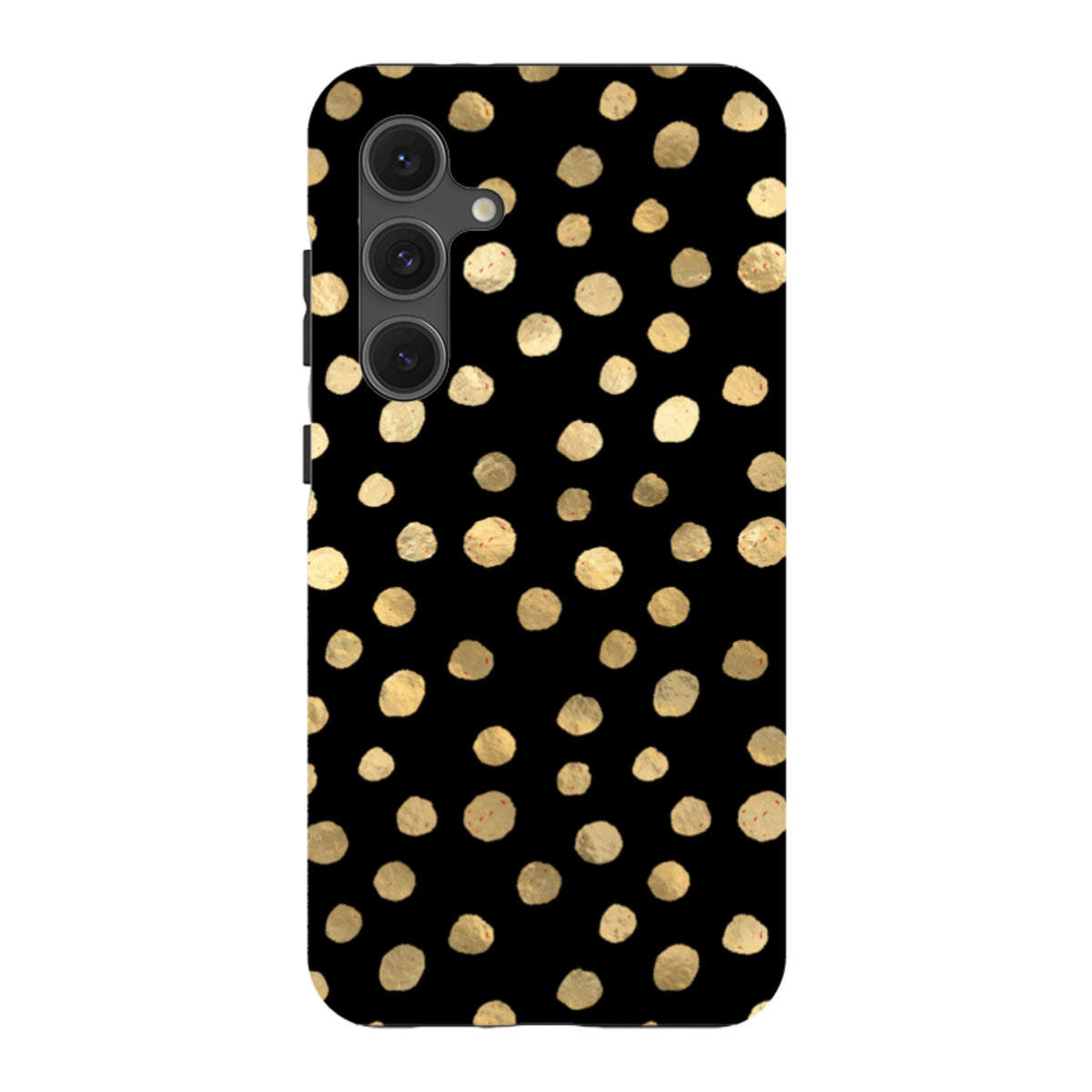 Samsung Tough Case - Black and Gold Dots