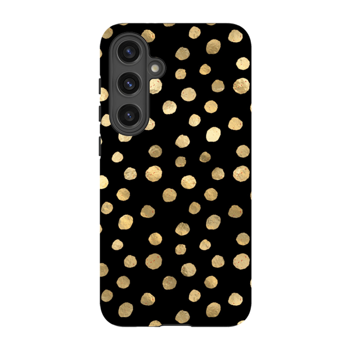 Samsung Tough Case - Black and Gold Dots