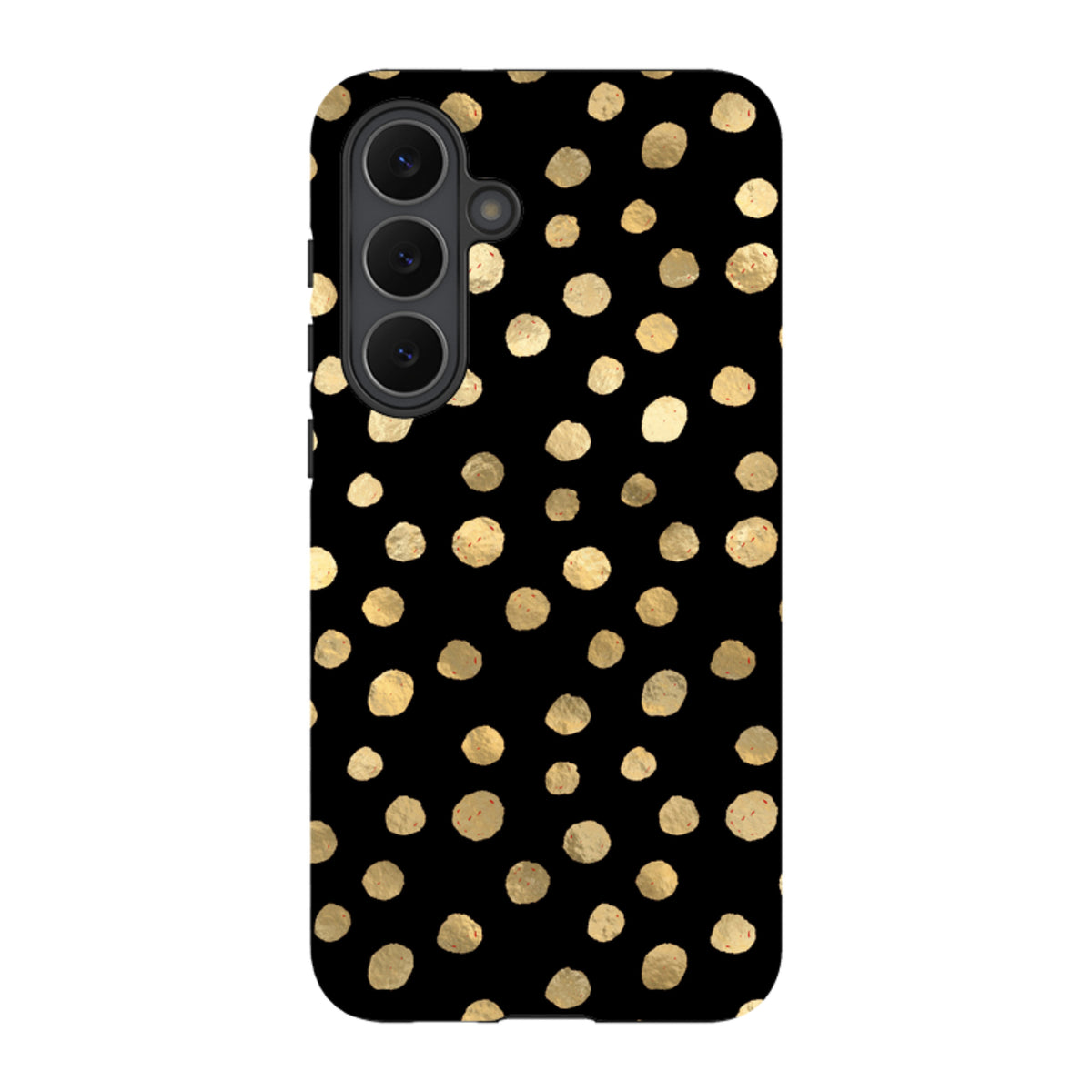 Samsung Tough Case - Black and Gold Dots
